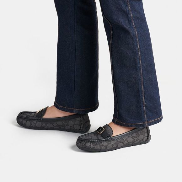 NWT Coach Outlet Mona Driver In Signature Jacquard - Picture 5 of 6